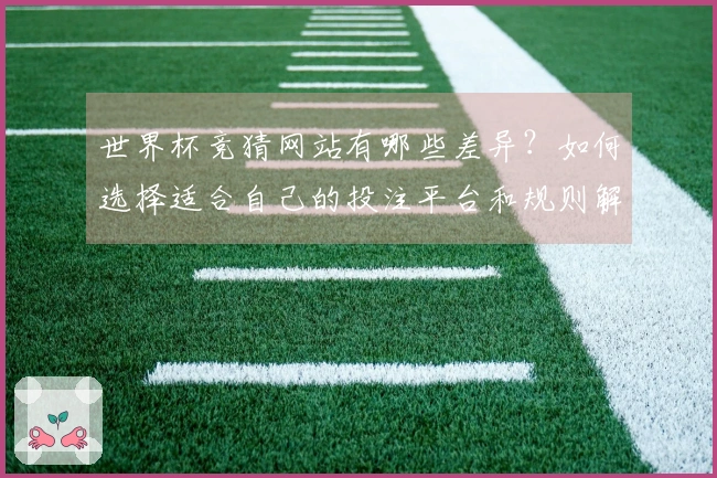 世界杯竞猜网站有哪些差异？如何选择适合自己的投注平台和规则解析